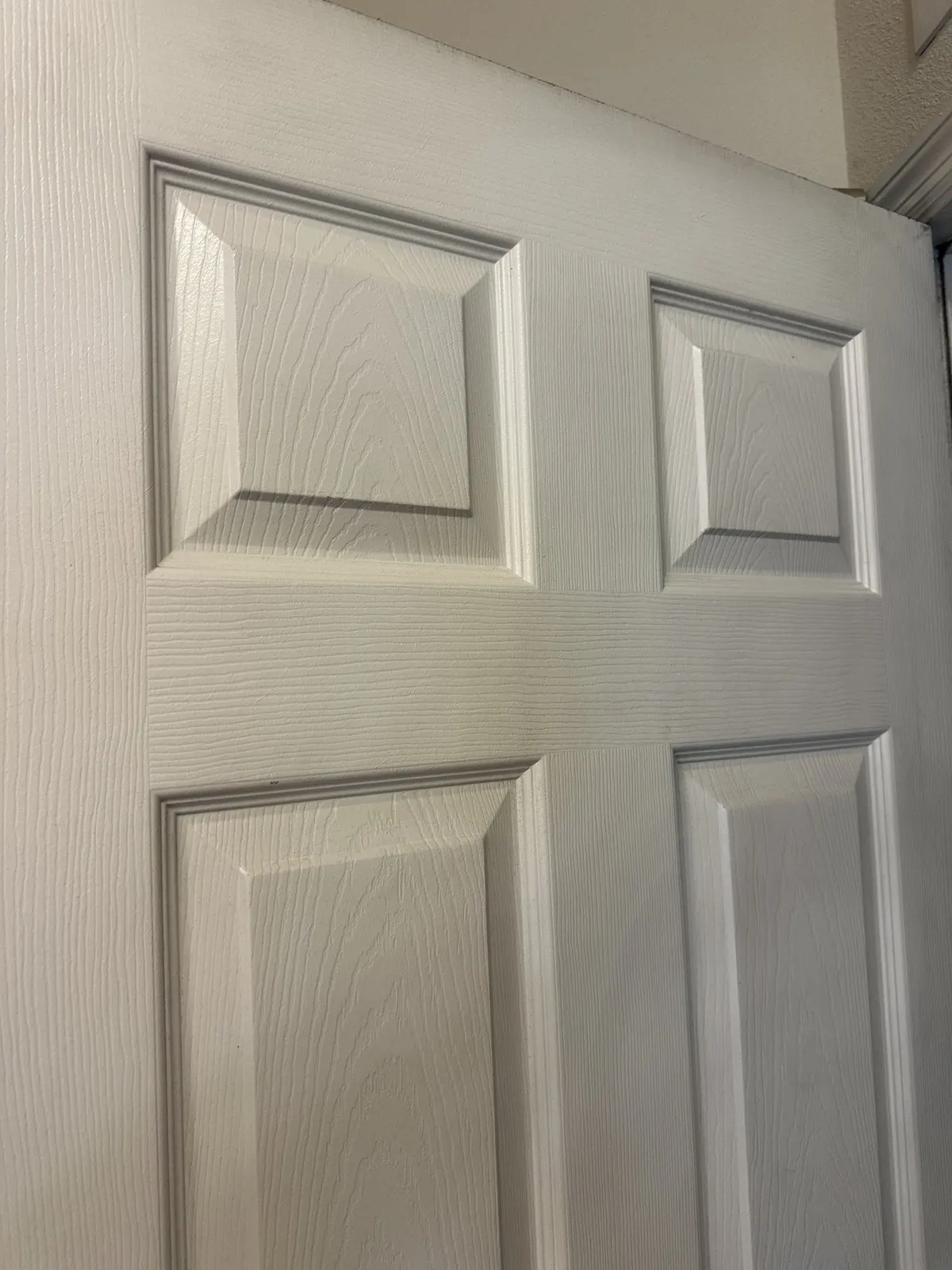Door panel, after cleaning