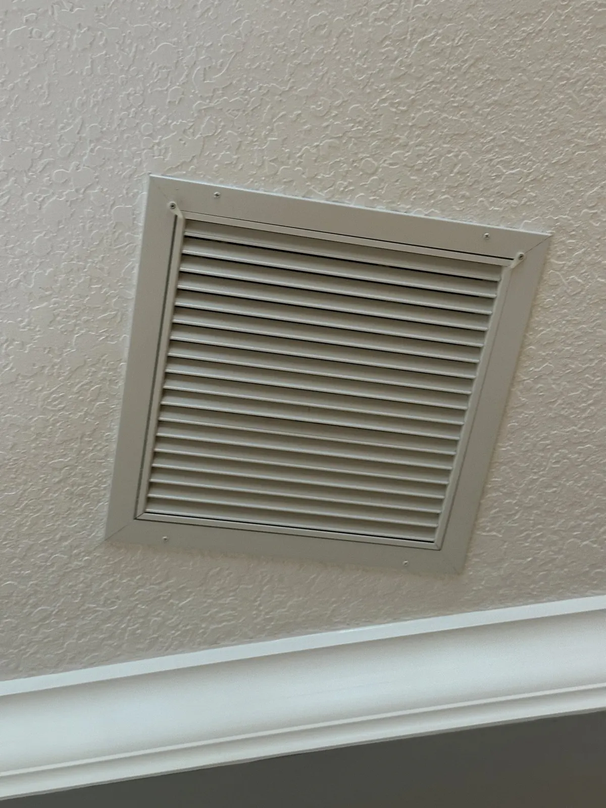 Air vent, after cleaning