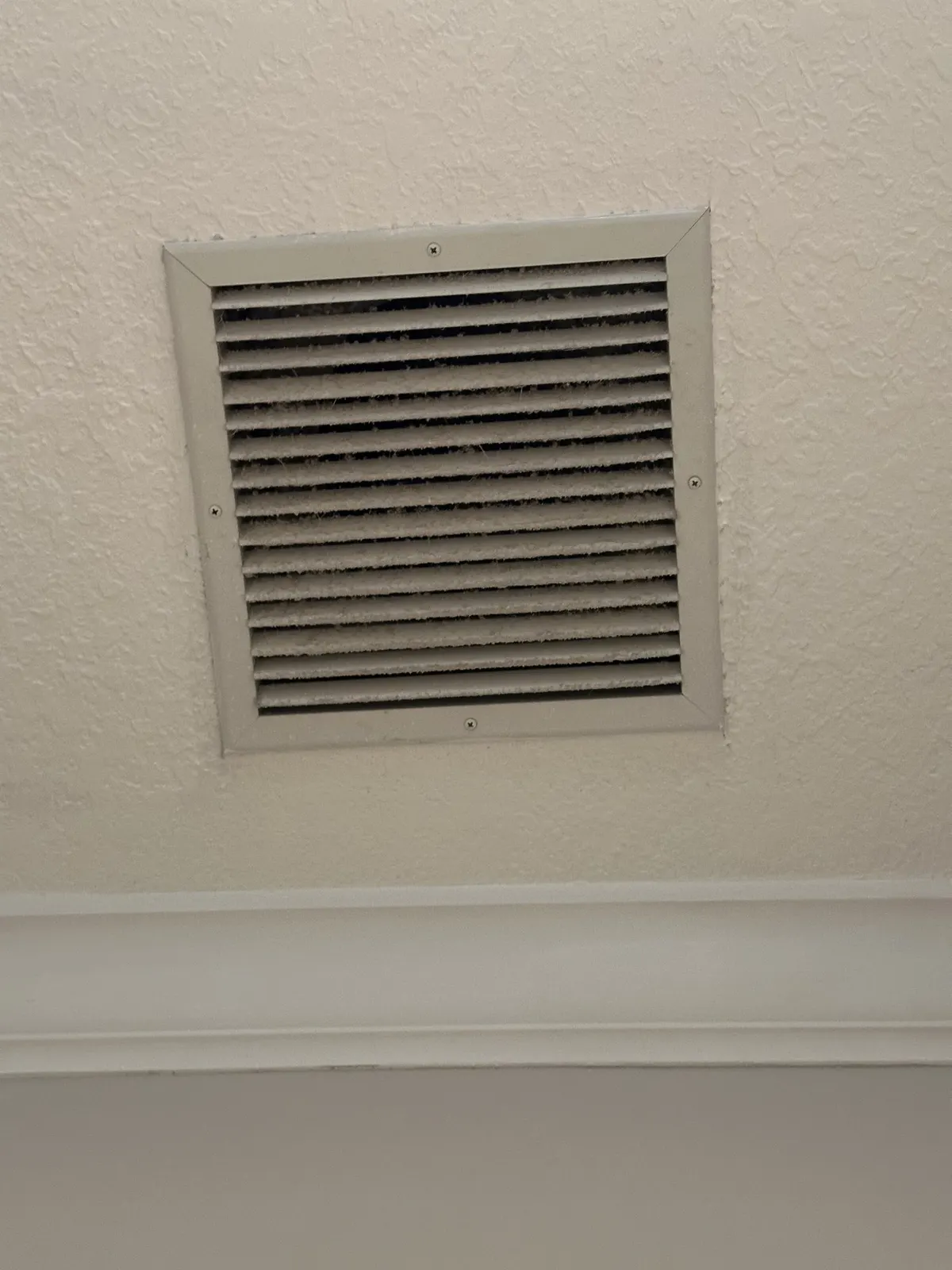 Air vent, before cleaning