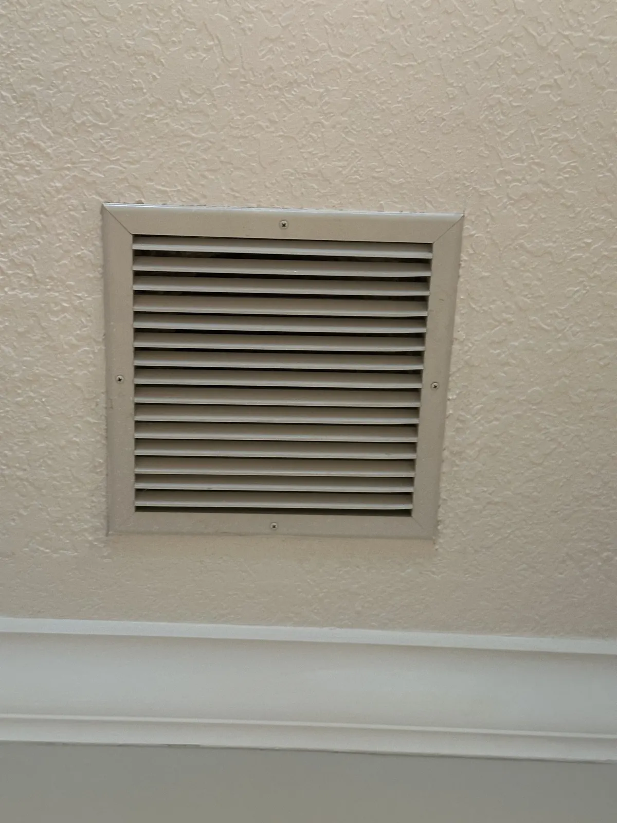 Air vent, after cleaning