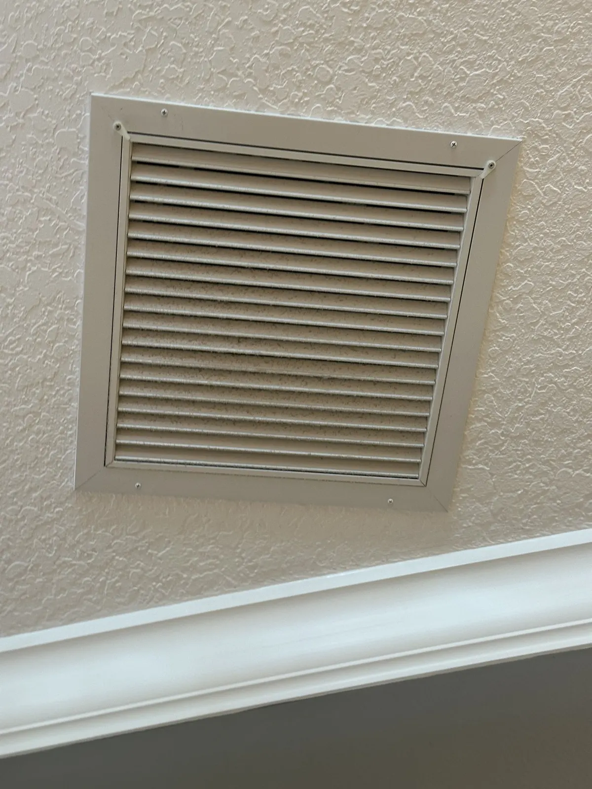 Air vent, before cleaning