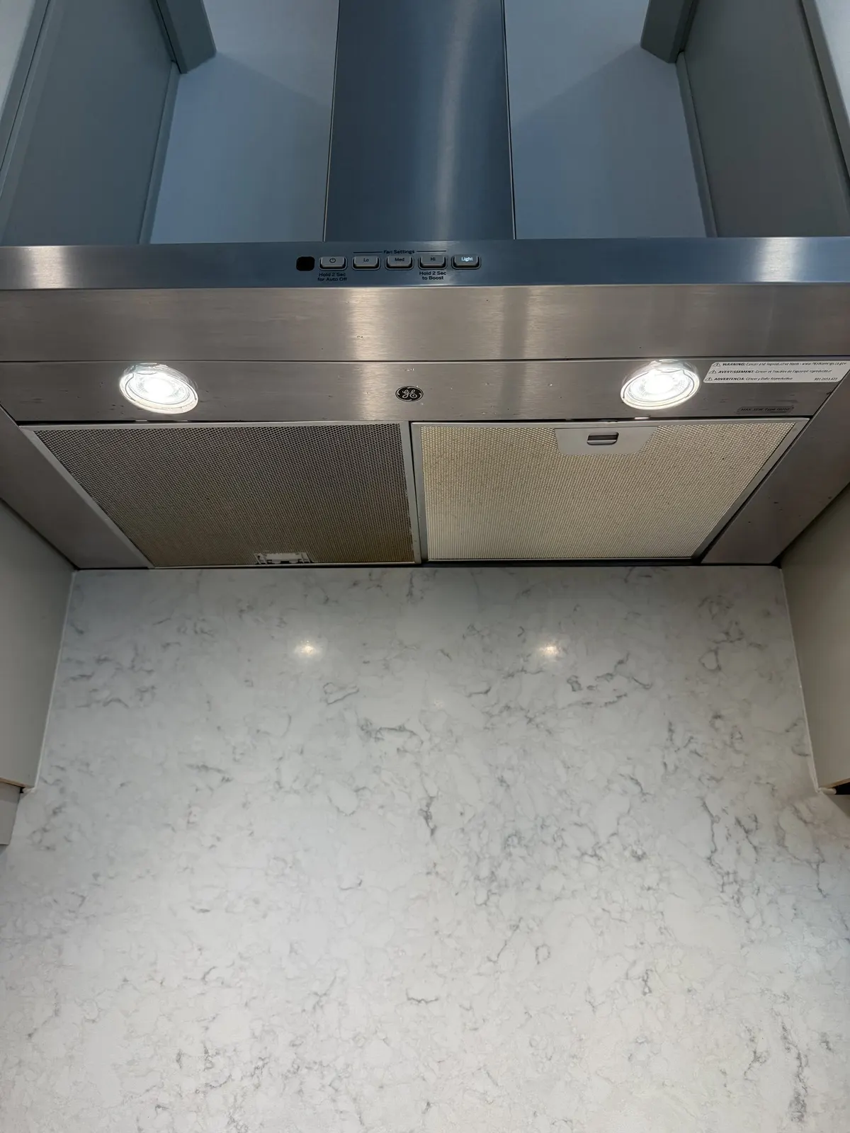 Range hood, before cleaning