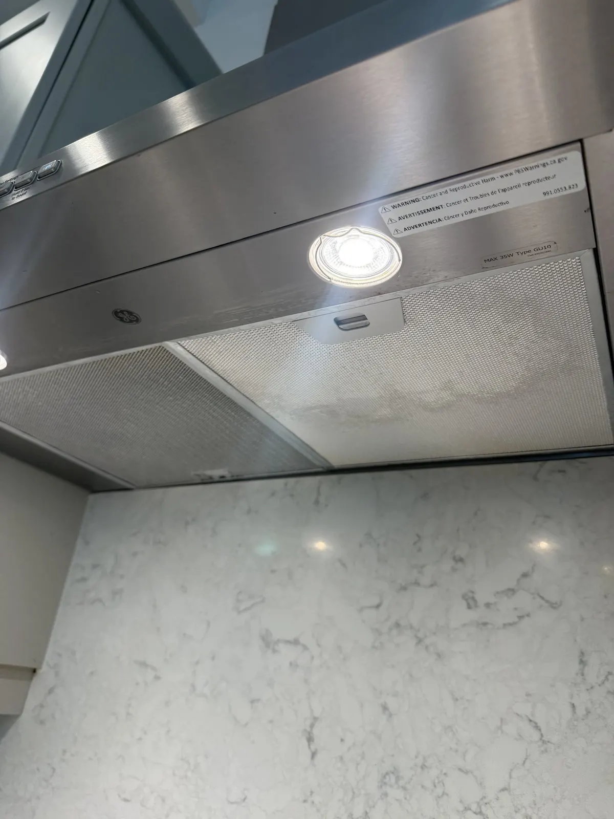 Range hood filter, after cleaning