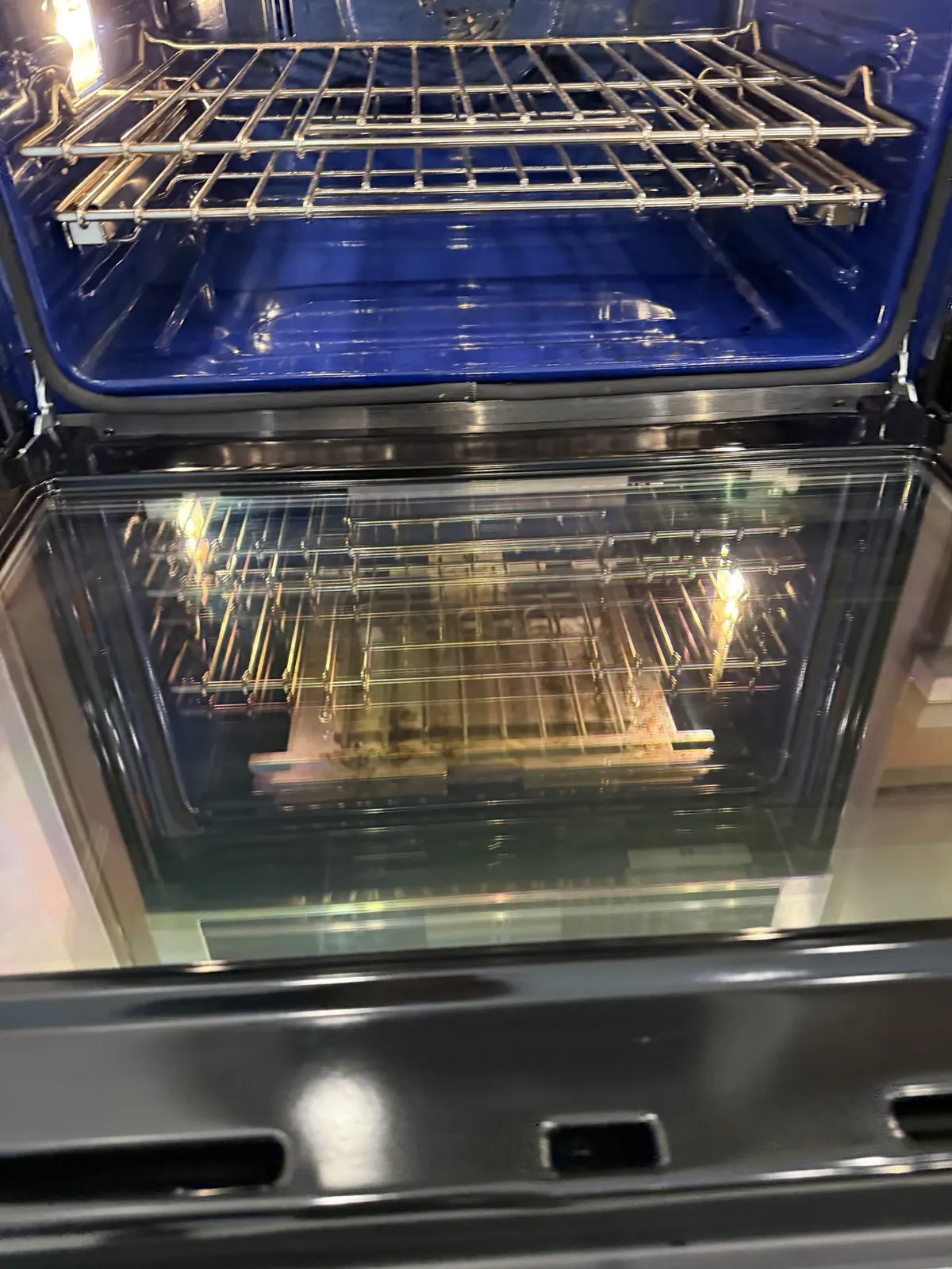 Oven, after cleaning