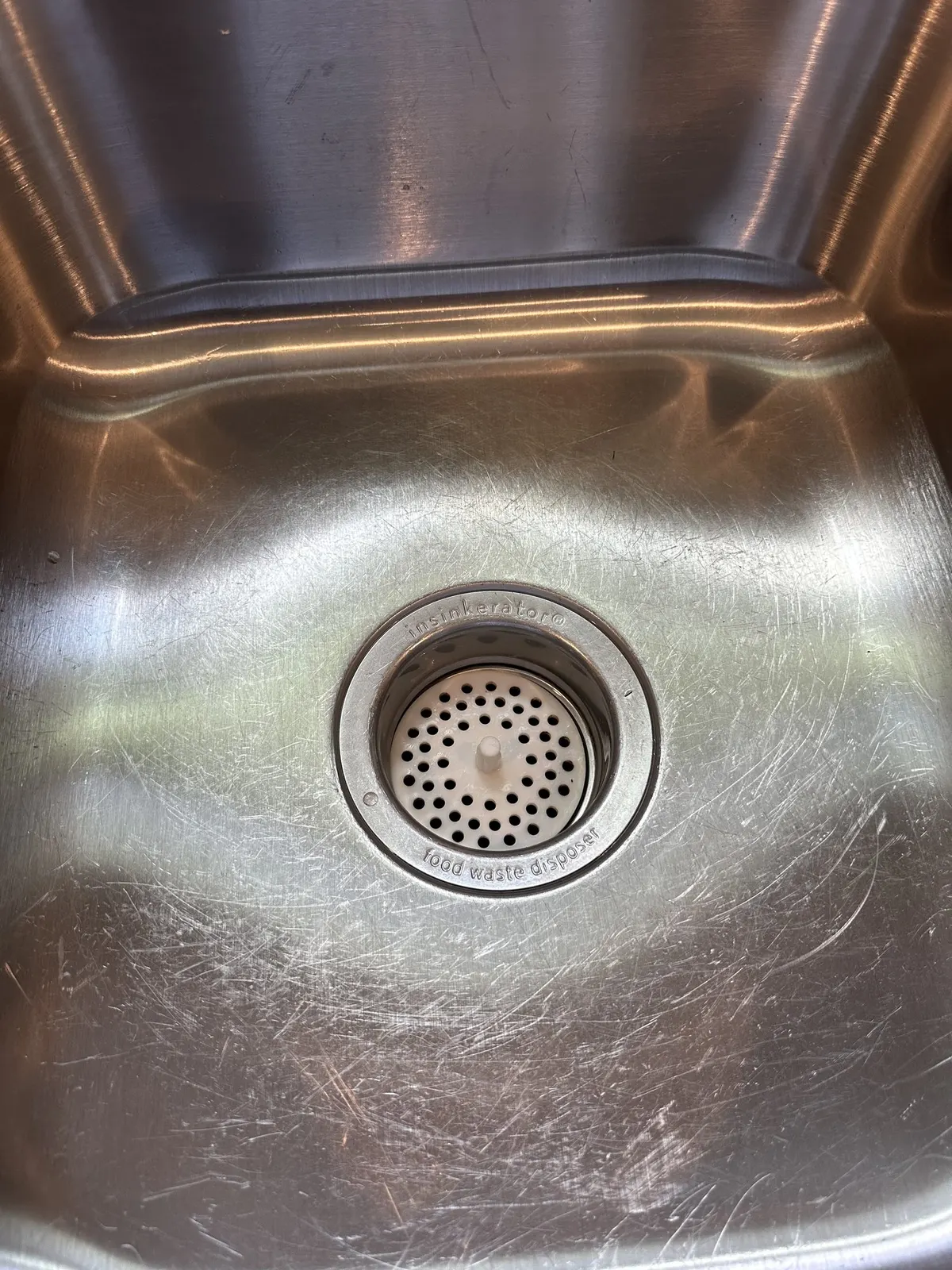 Kitchen sink, after cleaning